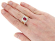 Thai Ruby and Diamond Ring