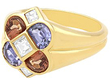 Brown and Purple Sapphire Ring