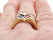 Brown and Purple Sapphire Ring