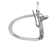 Fox Head Menu Holders in Sterling Silver