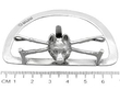 Fox Head Menu Holders in Sterling Silver