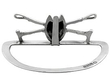 Fox Head Menu Holders in Sterling Silver