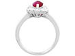 Vintage Marquise Cut Ruby Engagement Ring