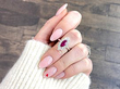 Vintage Marquise Cut Ruby Engagement Ring
