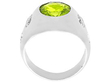 Vintage Peridot Ring Platinum