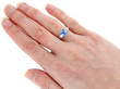Vintage Ceylon Sapphire Ring with Diamonds