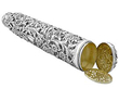 Large 19th Century Vinaigrette and Scent Bottle Open 