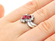 Ruby and Diamond Platinum Ring