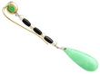 Jade Drop Earrings with Onyx