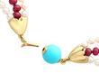 Vintage Pearl and Turquoise Necklace fastening
