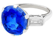 Large Untreated Ceylon Sapphire Ring