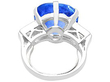 Large Untreated Ceylon Sapphire Ring