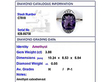 platinum amethyst ring grading