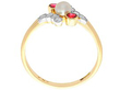 Edwardian Pearl Ring with Rubies