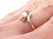 Edwardian Pearl Ring with Rubies