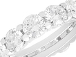 Vintage Eternity Ring with 13 Diamonds in White Gold