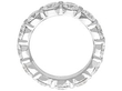 1980s Eternity Ring with 13 Diamonds in White Gold