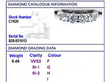 Eternity Ring with 13 Diamonds in White Gold Grading