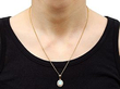 Opal Cluster Pendant with Diamonds UK Wearing 