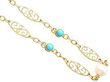 Vintage 18ct Gold Pearl and Turquoise Necklace