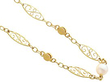 18ct Yellow Gold Pearl and Turquoise Necklace