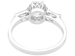 Diamond Engagement Ring with Baguette Side Stones back