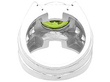 Chunky Peridot Ring in Platinum