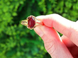 Antique Garnet Ring in Yellow Gold UK outside 