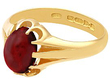 Garnet Ring in Yellow Gold UK