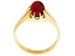 Antique Garnet Ring in Yellow Gold UK 1900s