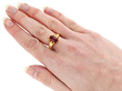 Antique Garnet Ring in Yellow Gold UK Wearing