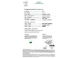 Emerald Ring with Diamond Band certificate