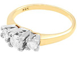 Vintage Three Stone Diamond Ring