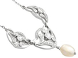 Antique Natural Pearl and Diamond Pendant Platinum