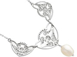 Natural Pearl and Diamond Pendant Antique