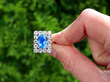 3 Carat Oval Sapphire Ring with Diamonds Outside