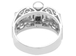Antique Platinum Art Deco Ring with Diamonds for Sale