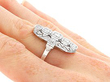 Wearing Vertical 5 Stone Diamond Ring for Sale