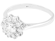 Diamond Cluster Ring White Gold for Sale
