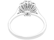 vintage Diamond Cluster Ring White Gold for Sale