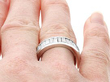 Baguette Diamond Eternity Ring on hand