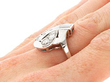 Wearing Intertwined Diamond Ring for Sale
