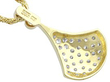 14k Yellow Gold Diamond Pendant Necklace