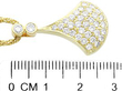 Yellow Gold Brilliant Cut Diamond Pendant Necklace