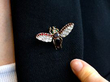 Garnet Insect Brooch