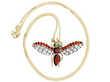 Antique Garnet Insect Brooch