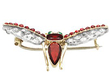 Antique Garnet Insect Brooch Pendant