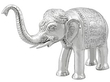 Vintage Indian Silver Elephant
