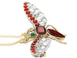 Antique Garnet Insect Pendant 