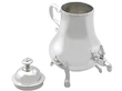 Miniature Silver Samovar Open